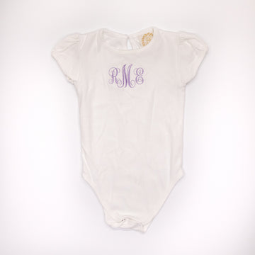 Beaufort Bonnet Monogramed Onesie