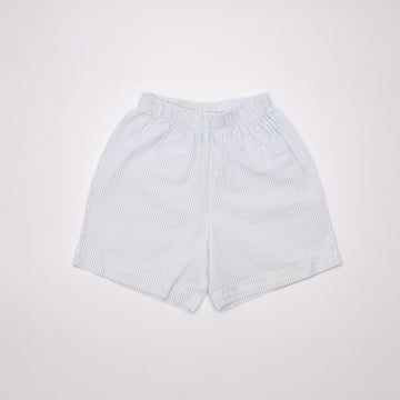 Bella Bliss Seersucker Light Blue Shorts