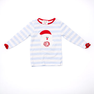 Smocked Threads by C&L Santa Top