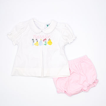 Princess Embroidered White Dress