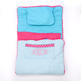 Mint Nap Mat in Aqua Seersucker