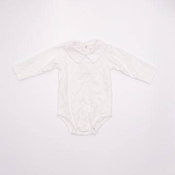 Dondola Long Sleeve White Onesie