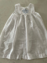 Paty White Seersucker Dress